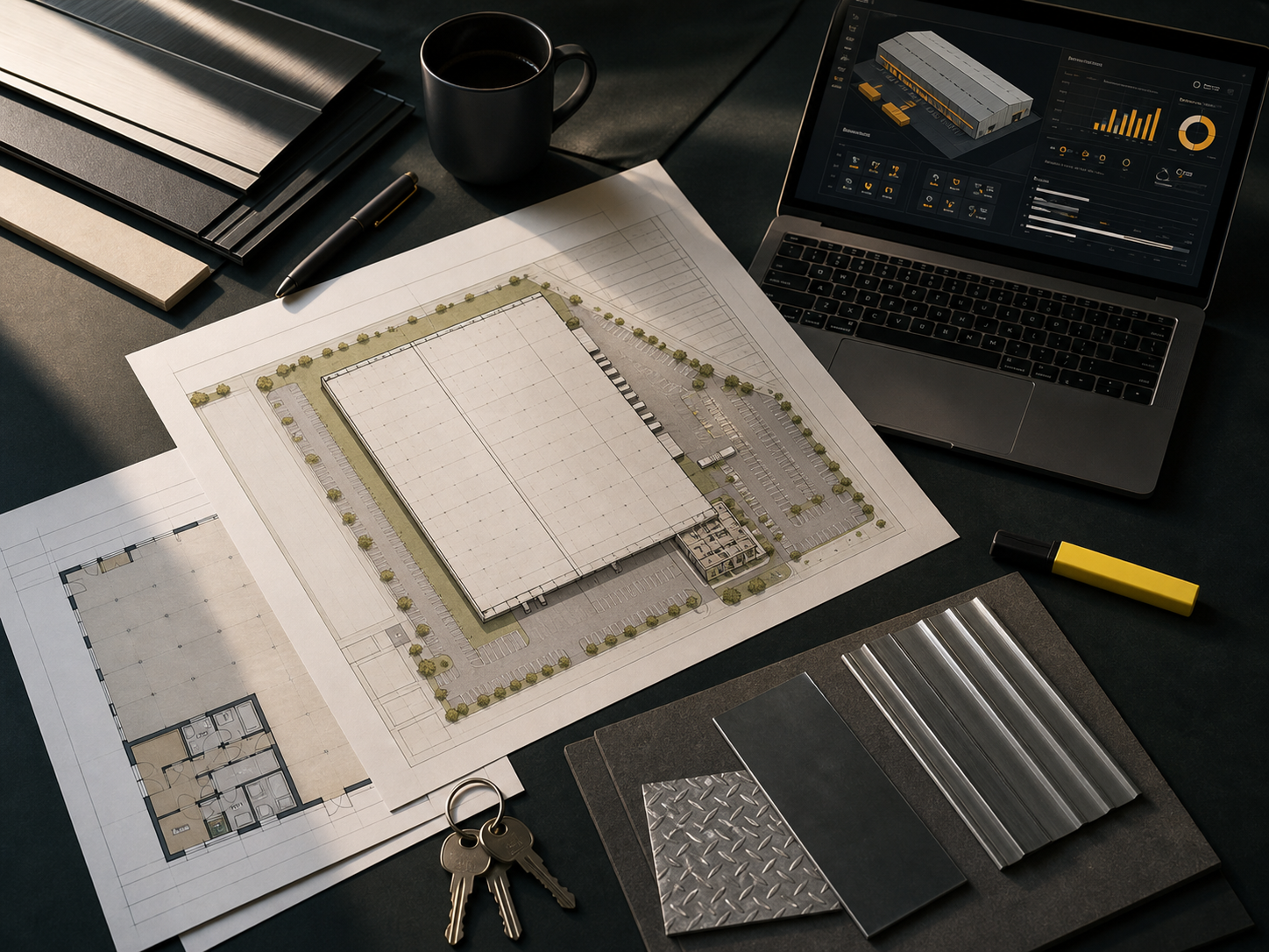 Industrial leasing planning desk